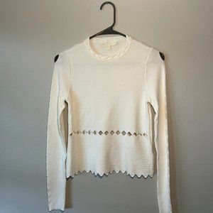 Johnathan Simkhai Diamond Cutout Long Sleeved Top - Excellent Condition